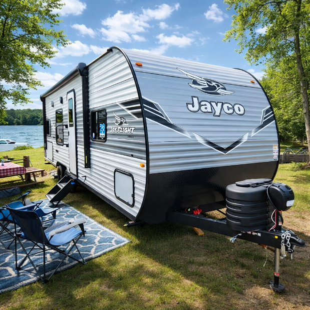 2025 Jayco Jay Flight SLX 260BH travel trailer at Hilltop Camper and RV