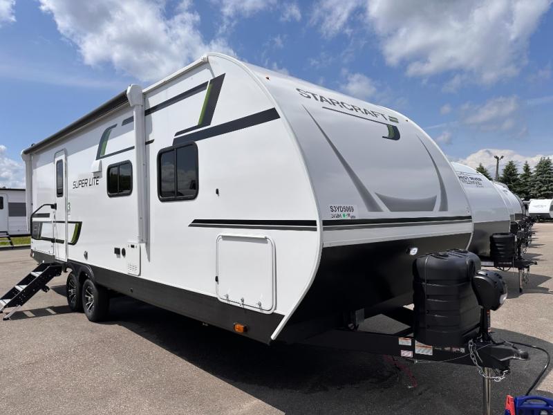 New 2025 Starcraft Super Lite 241BH travel trailer available from Hilltop Camper and RV Alexandria during a today only flash sale