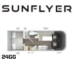 Winnebago Sunflyer 24GG Floorplan